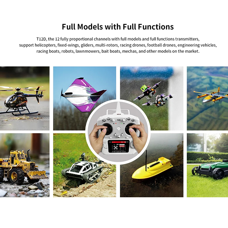 RadioLink T12D 12-Channel 2.4G - Radio Transmitter 2.4Ghz 评论和价格