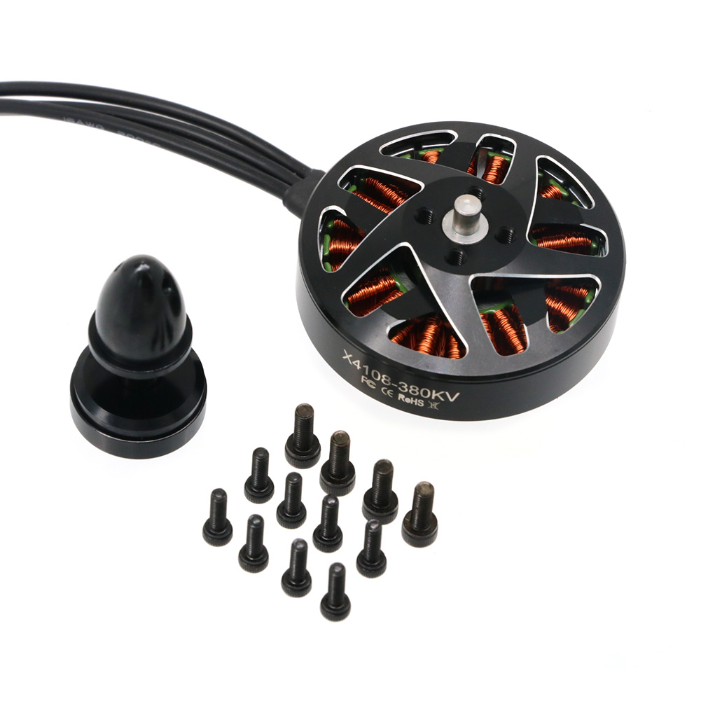 4pcs UAngel 4108 X4108 380KV 6 - Brushed Drone Motor 评论和价格