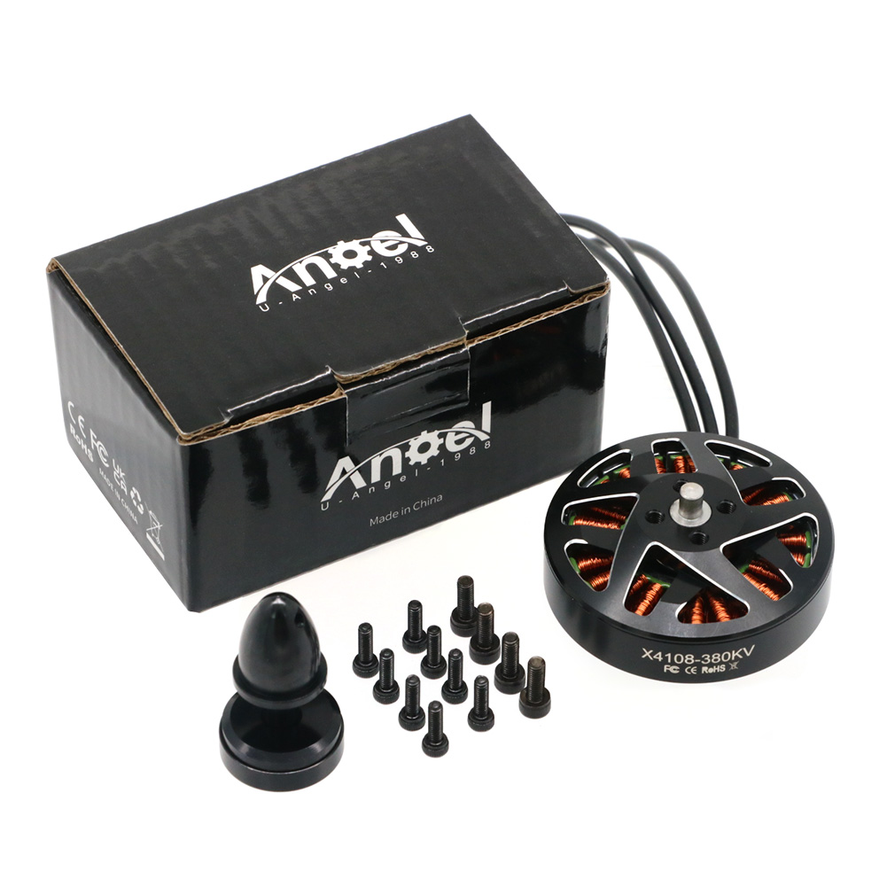 4pcs UAngel 4108 X4108 380KV 6 - Brushed Drone Motor 评论和价格
