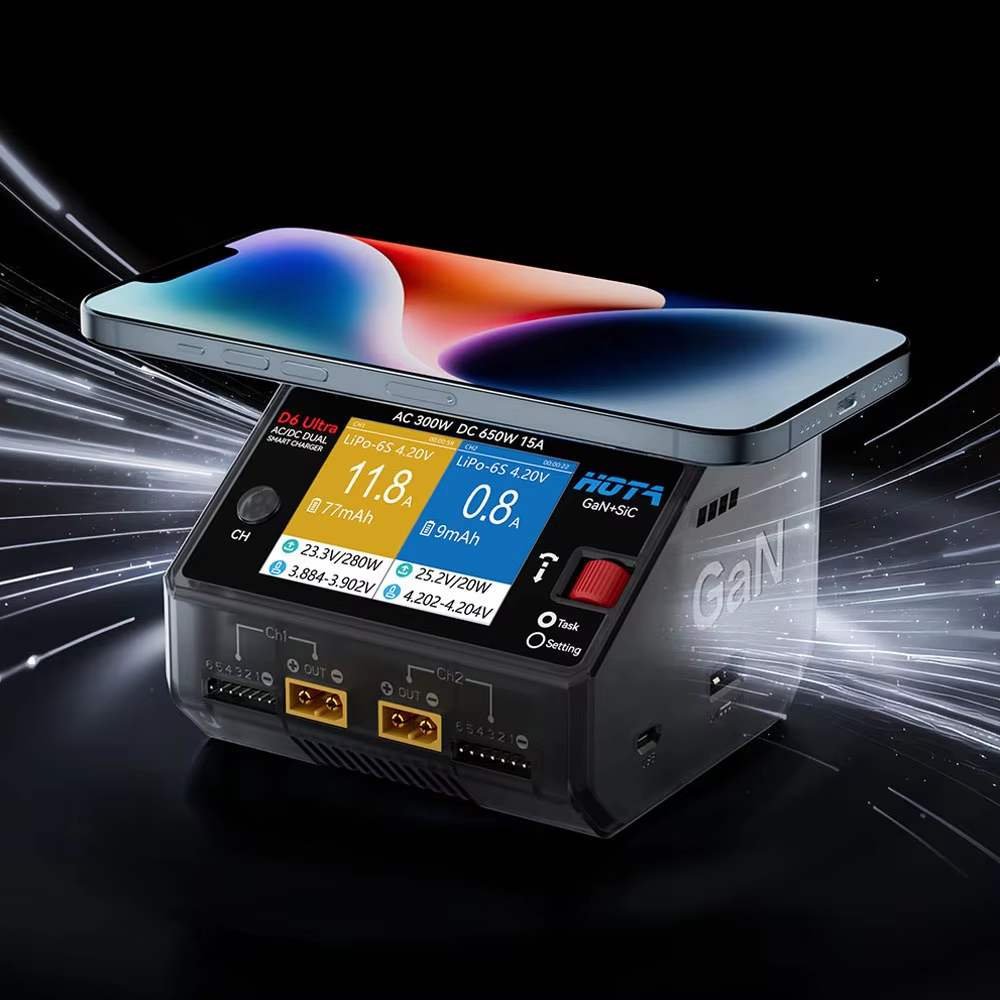 HOTA D6 Ultra GaN+SiC Dual Cha - Lipo Battery 6S 评论和价格