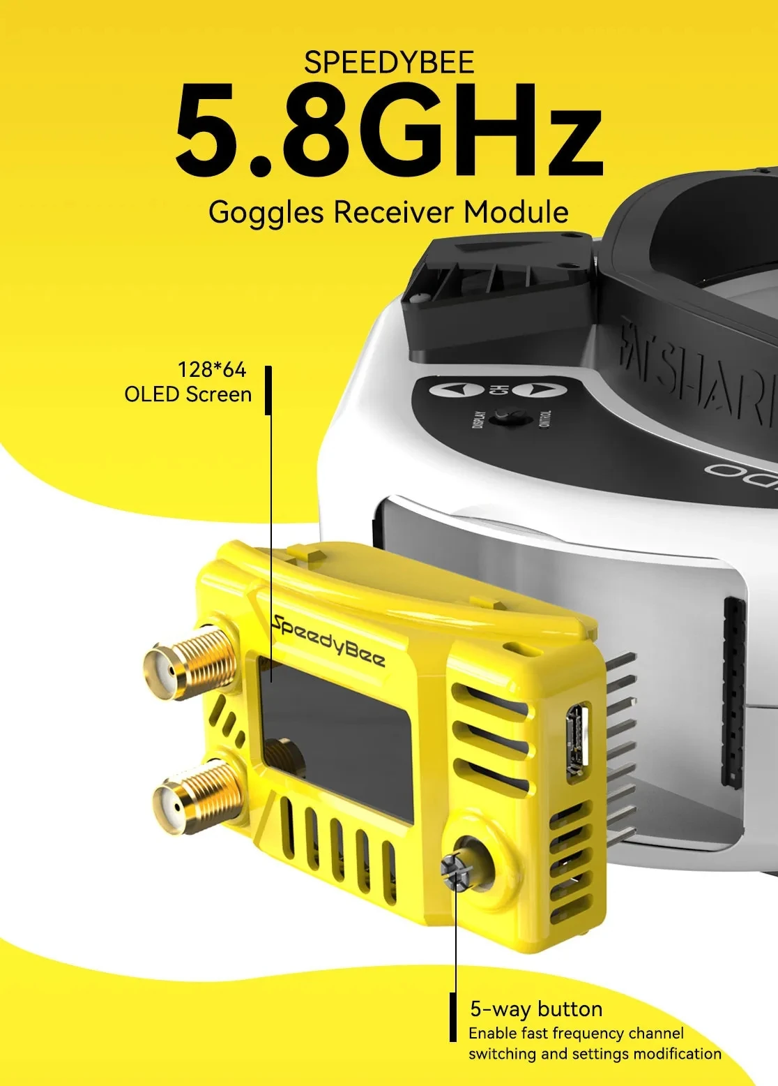SpeedyBee FPV Goggles Module 5 - Hd Zero Camera 评论和价格