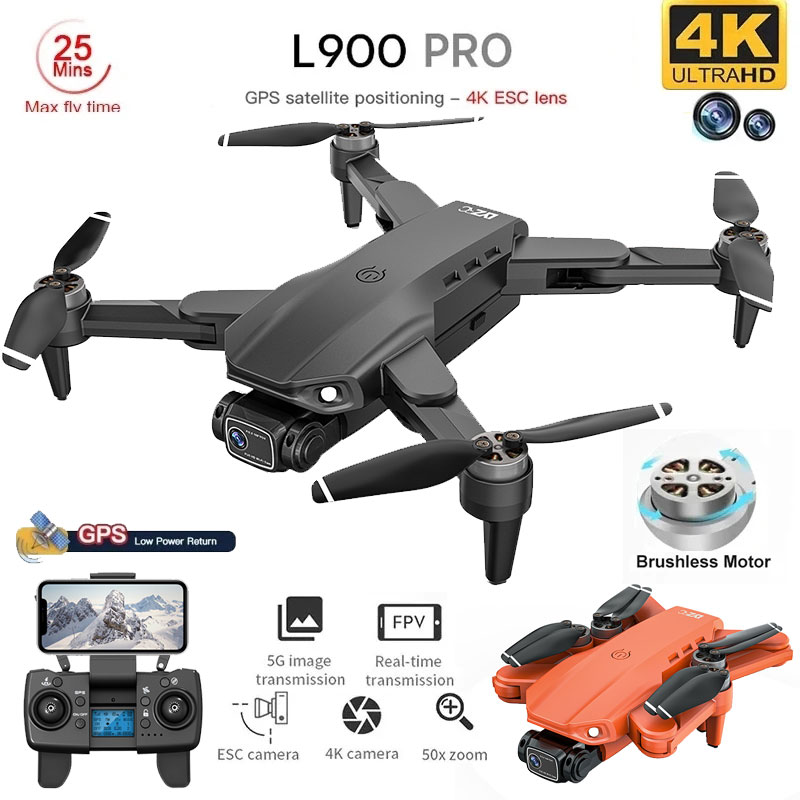 L900 Pro GPS Drone 4K Professi - Brushed Drone Motor 评论和价格