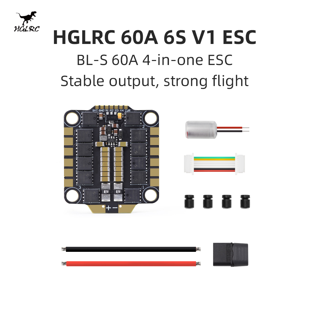 HGLRC 60A 6S V1 4-in-1 ESC BLH - 4 In 1 Esc 评论和价格