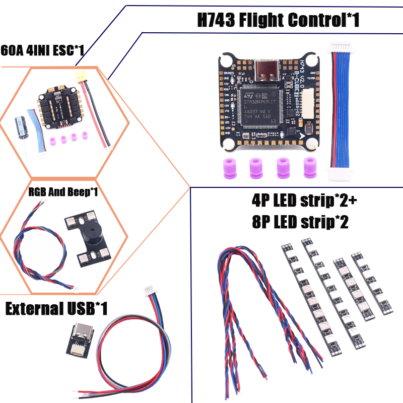 RCtoSky F4V3S PLUS F722 F745 H - F722 Flight Controller 评论和价格