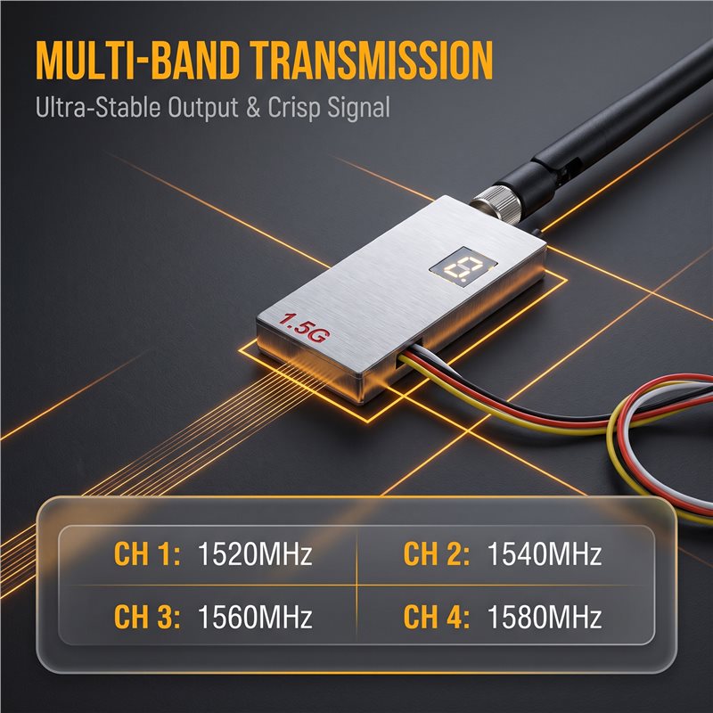 MACH-1.5G 2W FPV VTX+Antenna 1 - Rc Transmitter 评论和价格