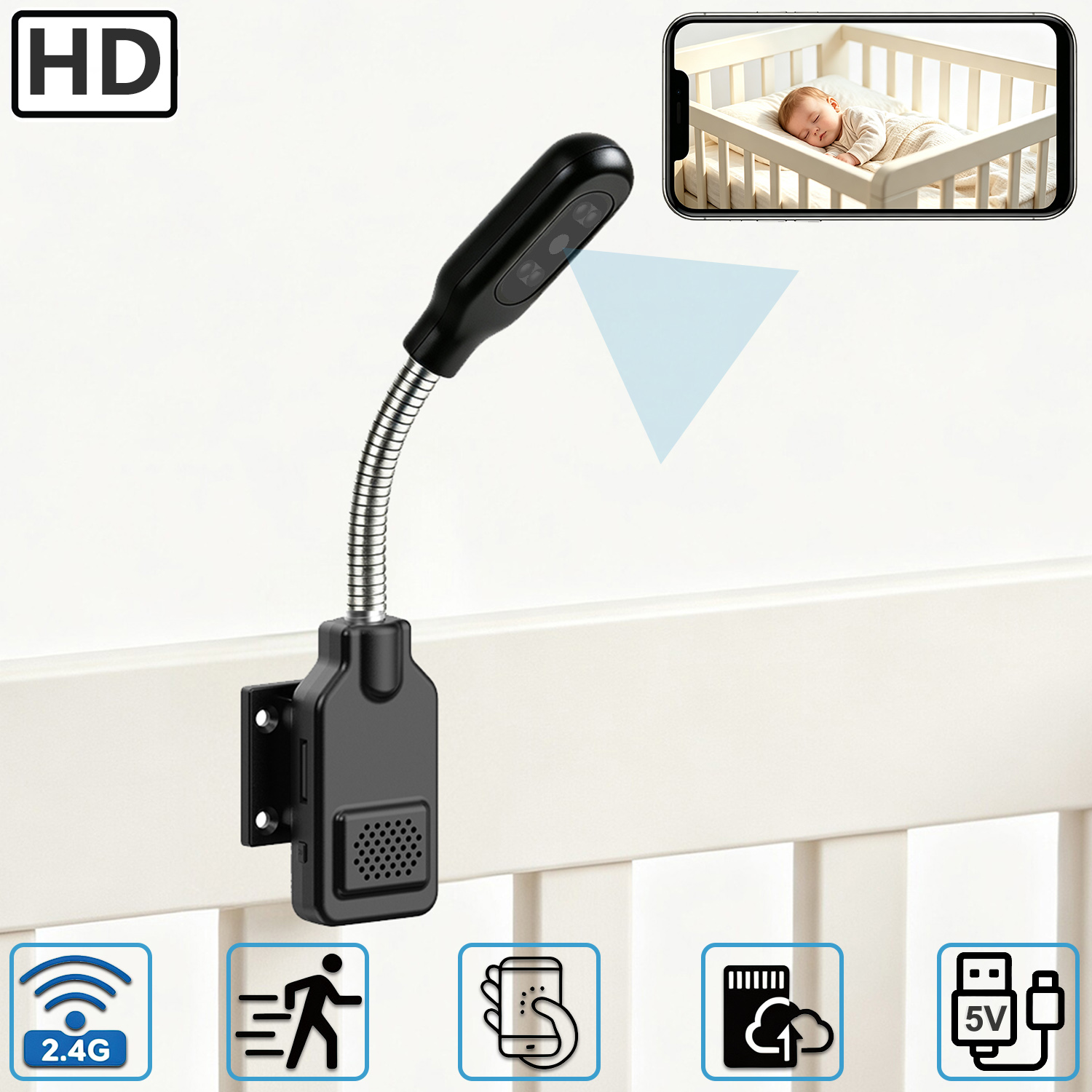 Flexible Gooseneck Baby Pet Mo - Hd Zero Camera 评论和价格
