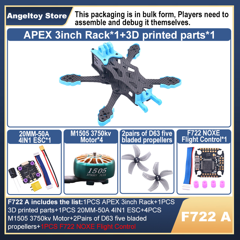 B-CUBE APEX 3inch FPV Drone Fr - F722 Flight Controller 评论和价格