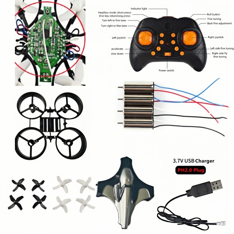 Complete DIY Drone Kit 2.4G 6A - Brushed Drone Motor 评论和价格