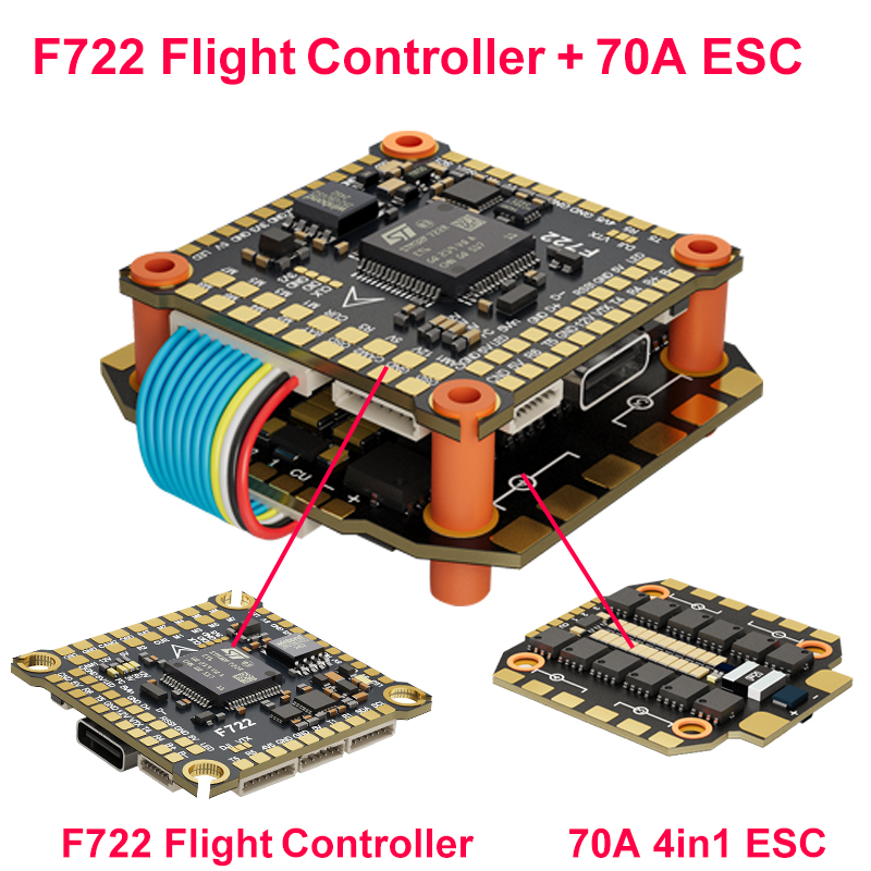 DAKEFPV F722 60A Stack ICM4268 - F722 Flight Controller 评论和价格