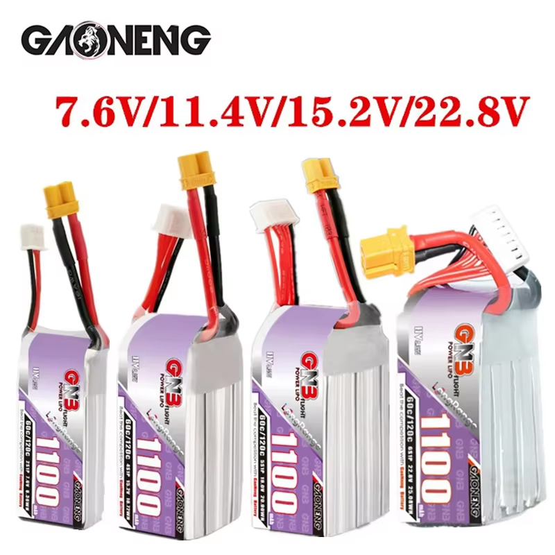 GNB 1100mAh 2S 3S 4S 6S 60C/12 - Lipo Battery 6S 评论和价格