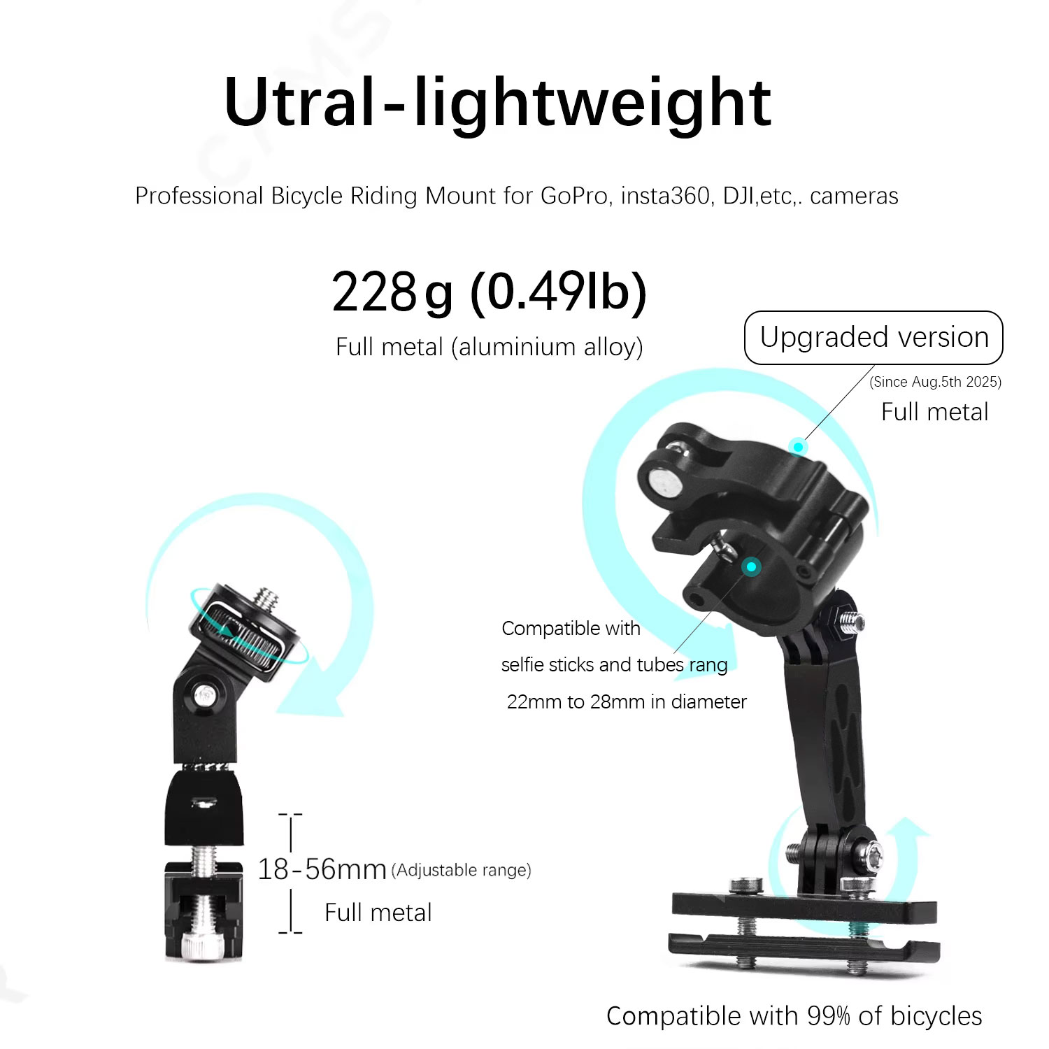 Camsteer Premium Bicycle Posts - Runcam Camera 评论和价格