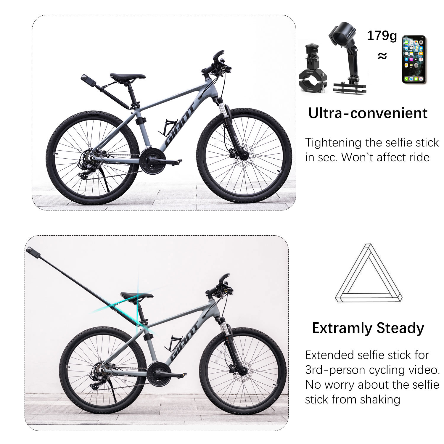 Camsteer Premium Bicycle Posts - Runcam Camera 评论和价格