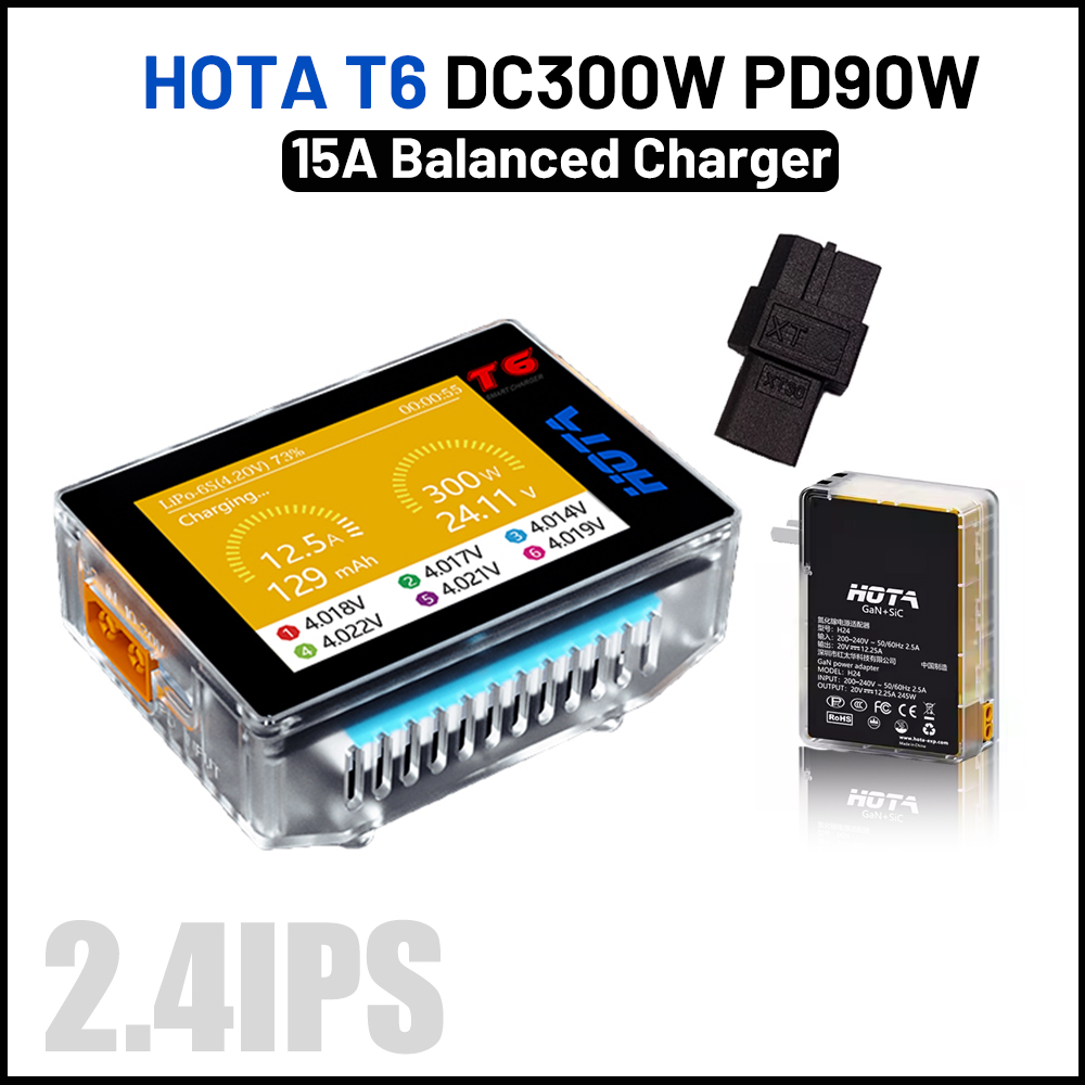 HOTA T6 300W Intelligent Charg - Lipo Battery 6S 评论和价格