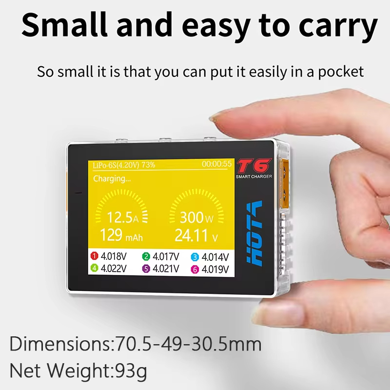 HOTA T6 300W Intelligent Charg - Lipo Battery 6S 评论和价格