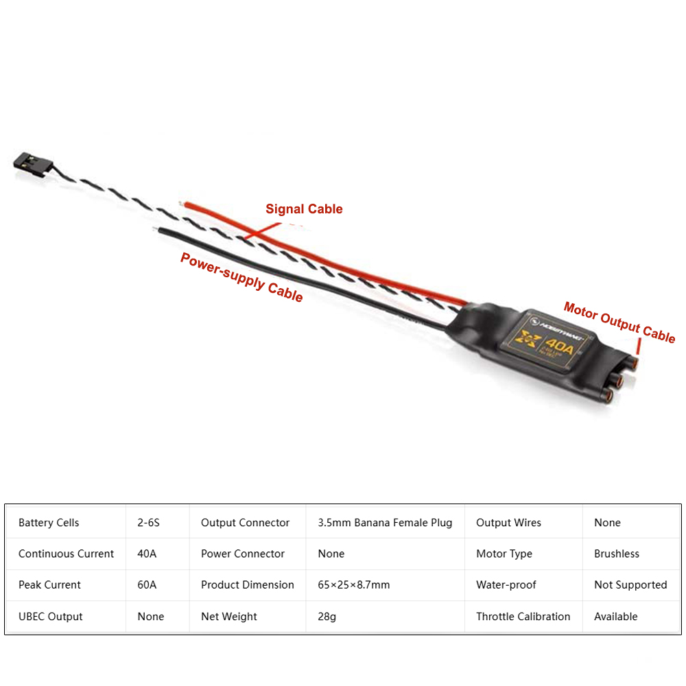 Hobbywing XRotor 40A Brushless - 4 In 1 Esc 评论和价格