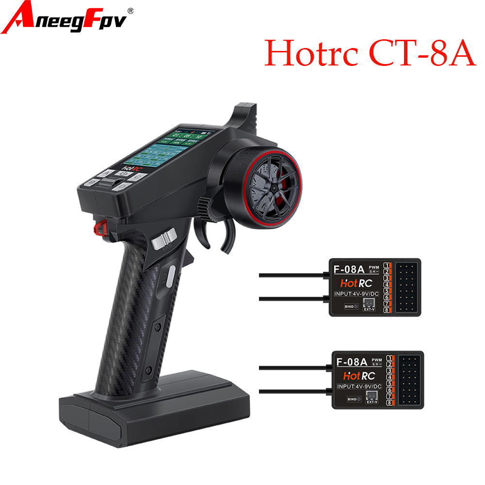 HOTRC CT-8A 8-CH Smart RC Tran - Radio Transmitter 2.4Ghz 评论和价格