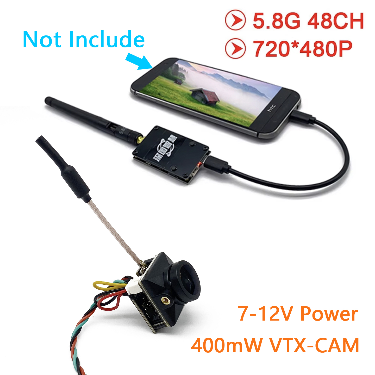 SLONWAKE 5.8G Analog UVC OTG R - Analog Fpv Camera 评论和价格