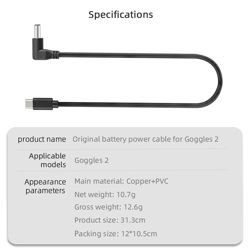 Original Glasses Battery Cable - Drone Goggles Dji 评论和价格