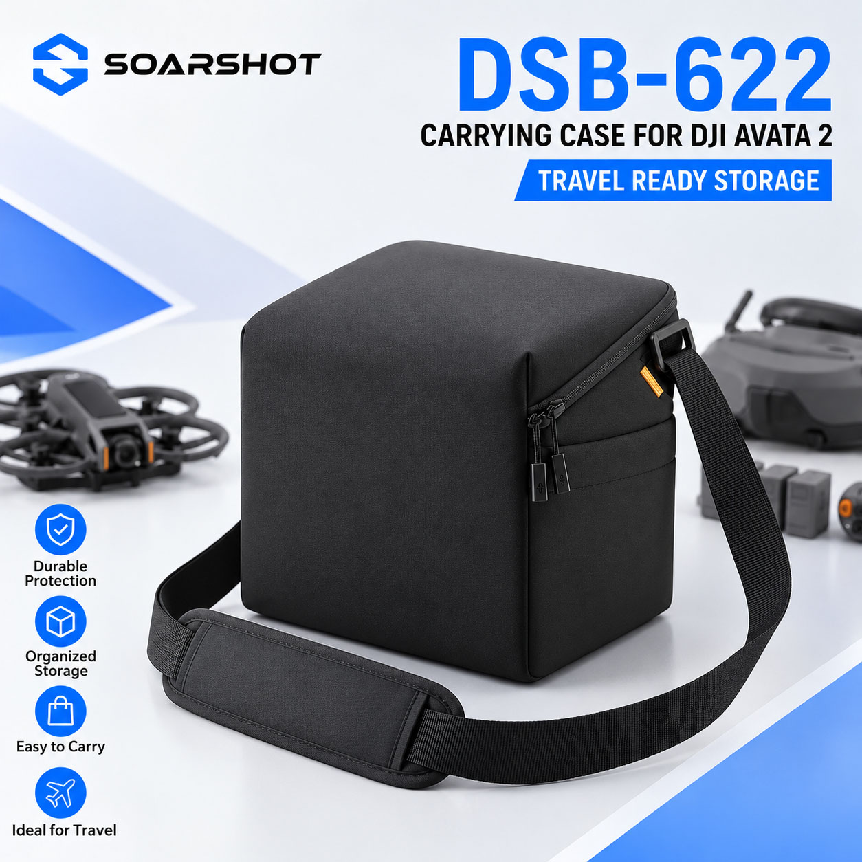 SOARSHOT Carrying Case for DJI - Drone Goggles Dji 评论和价格