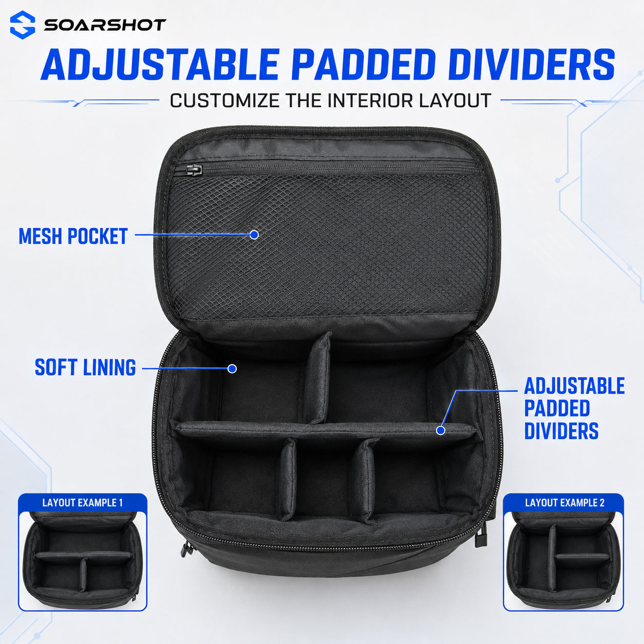 SOARSHOT Carrying Case for DJI - Drone Goggles Dji 评论和价格